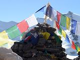 30 Prayer Flags Frame Our Chorten Early Morning At Mount Everest North Face Advanced Base Camp 6400m In Tibet